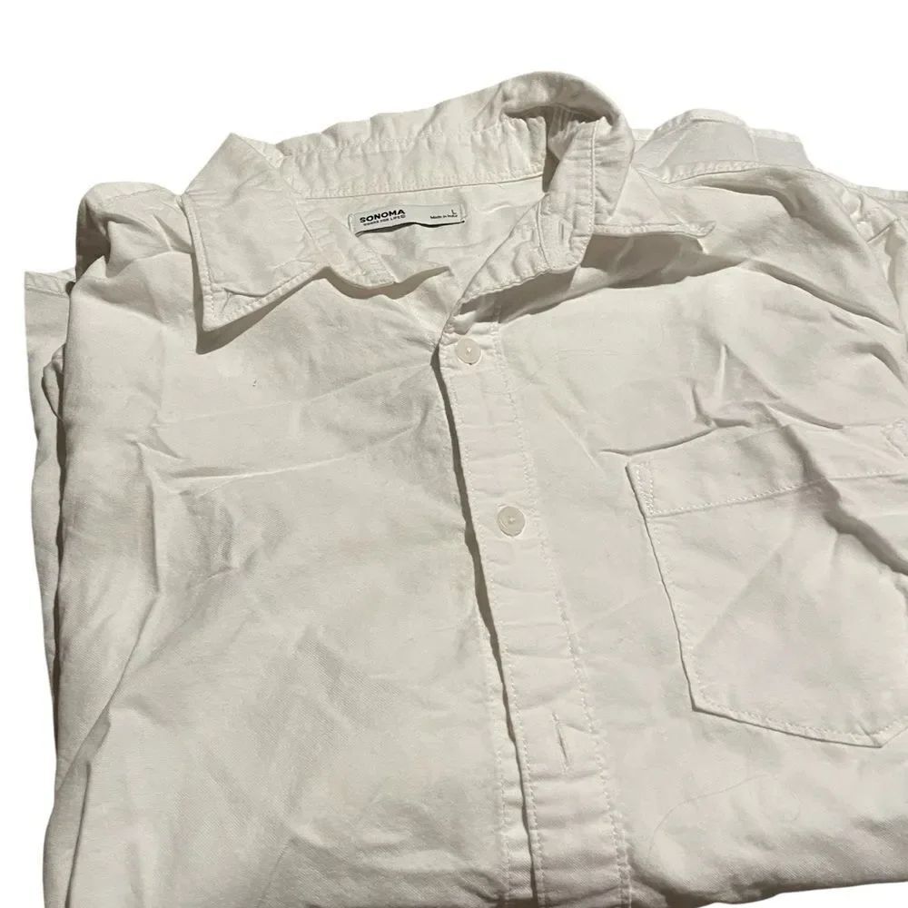 Sonoma size large ladies long sleeved cotton blouse excellent condition.